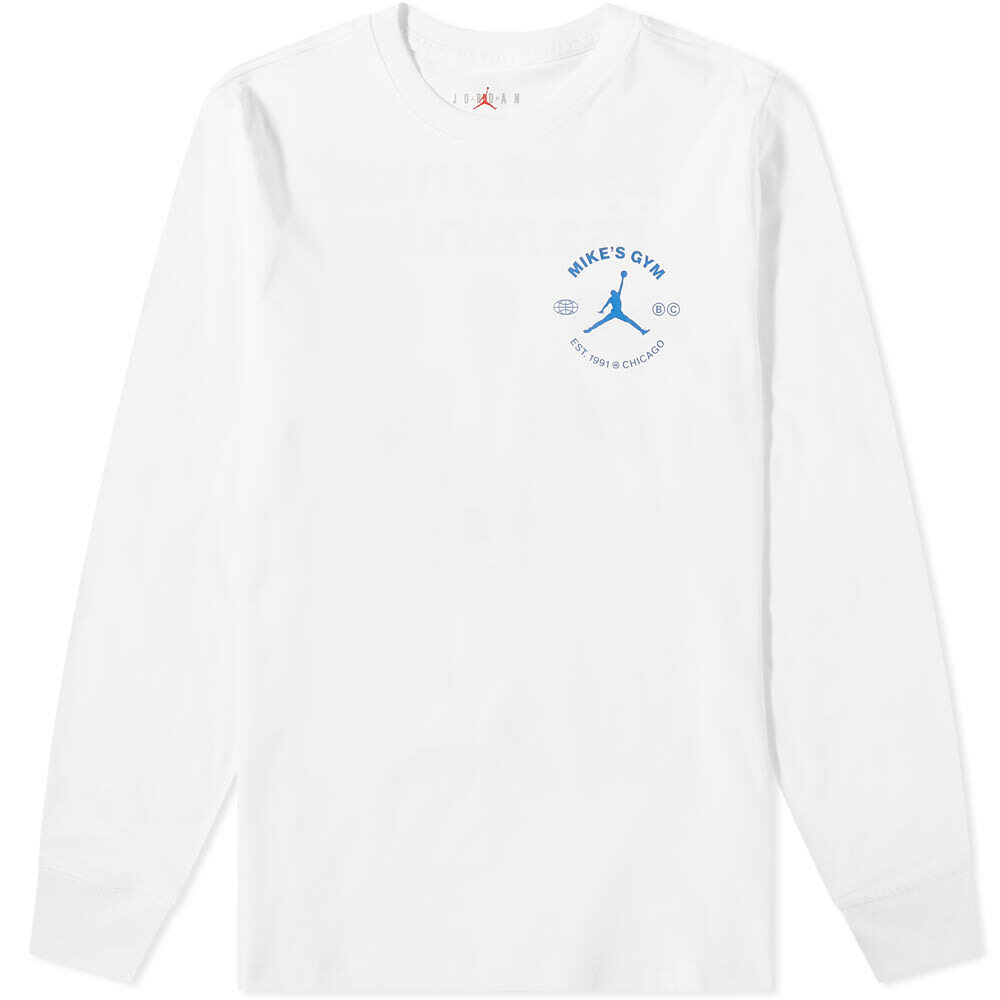 Photo: Air Jordan Men's Breakfast Long Sleeve T-Shirt in White