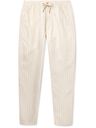 Polo Ralph Lauren - Straight-Leg Pinstriped Linen-Blend Twill Drawstring Trousers - Neutrals
