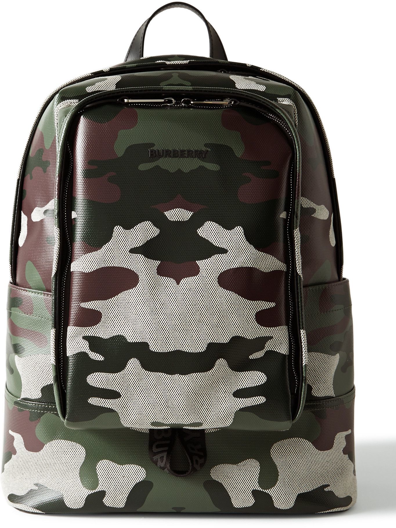 Photo: Burberry - Logo-Appliquéd Camouflage-Print Coated-Canvas Backpack