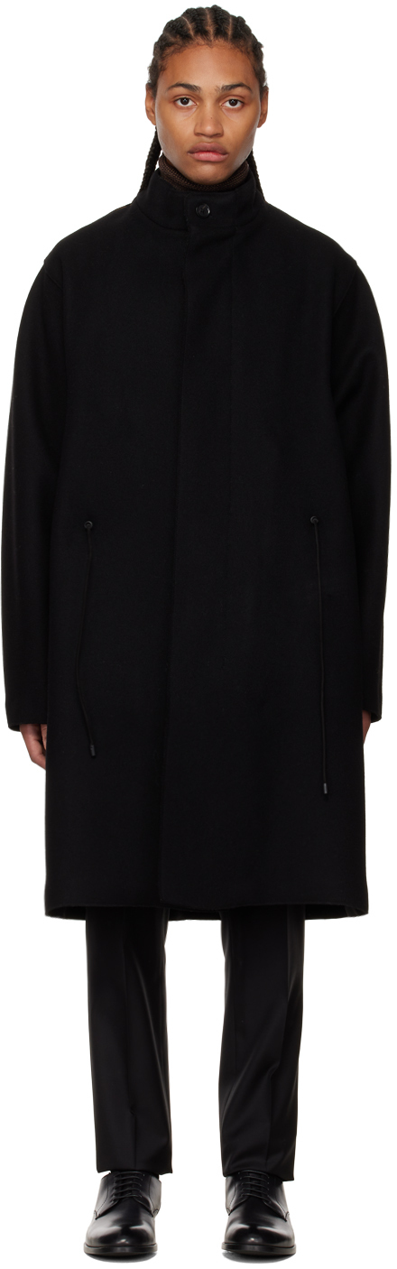 ZEGNA Black Oversized Coat Zegna