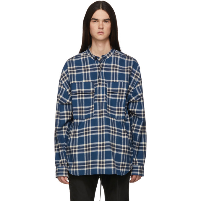 fear of god blue flannel