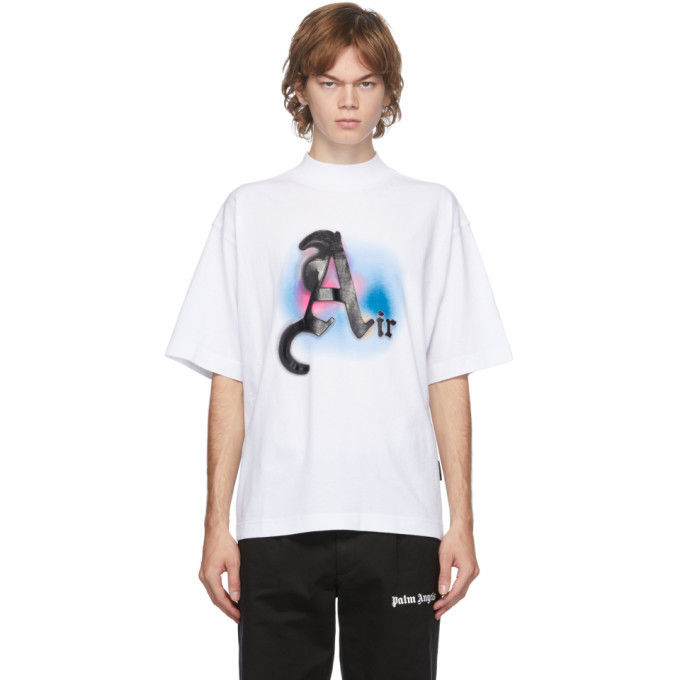 Palm Angels White Air Boxy T-Shirt Palm 