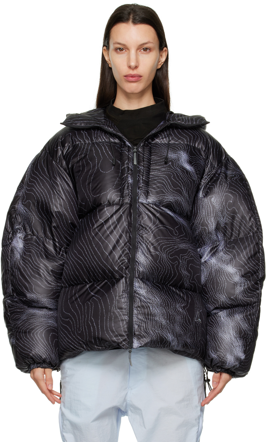 ROA Black Quilted Down Jacket ROA