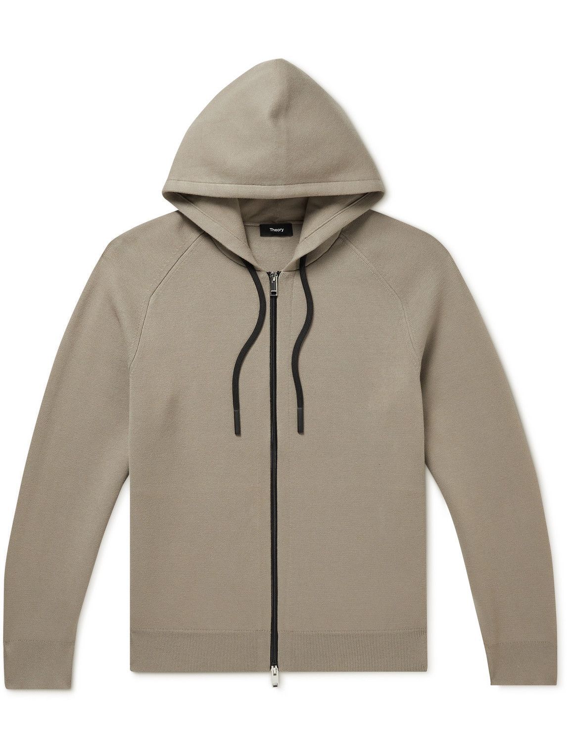 Theory Jago StretchKnit ZipUp Hoodie Neutrals Theory