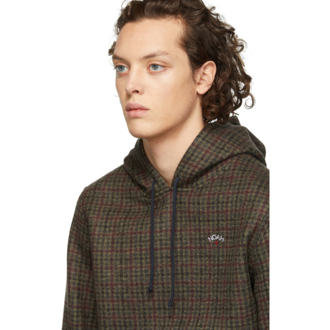 ノア パーカー ウール noah wool check hoodie | unimac.az