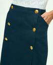 Brooks Brothers Women's Cotton Pique Nautical Skirt | Navy