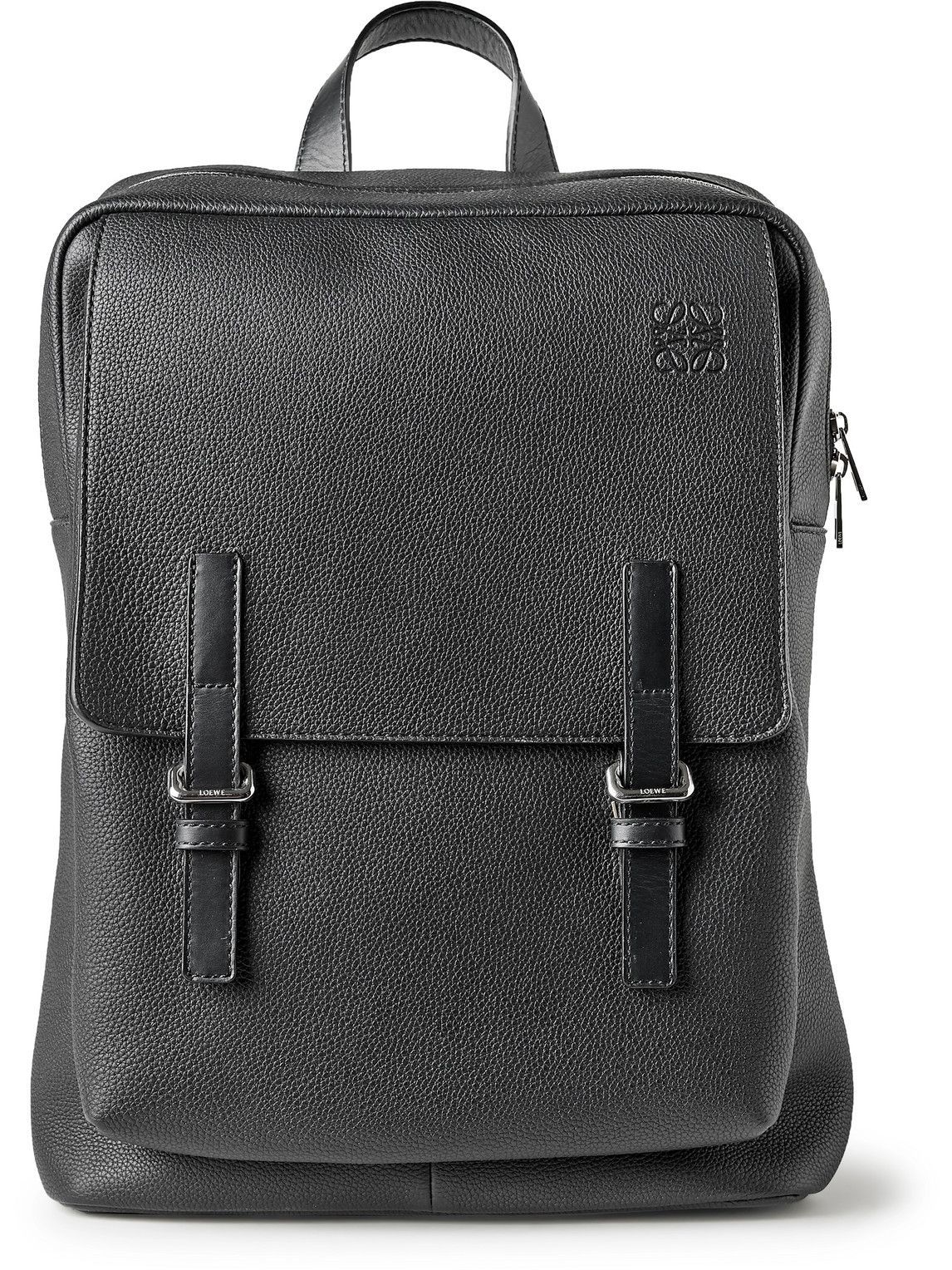 Loewe - Military Full-Grain Leather Backpack Loewe