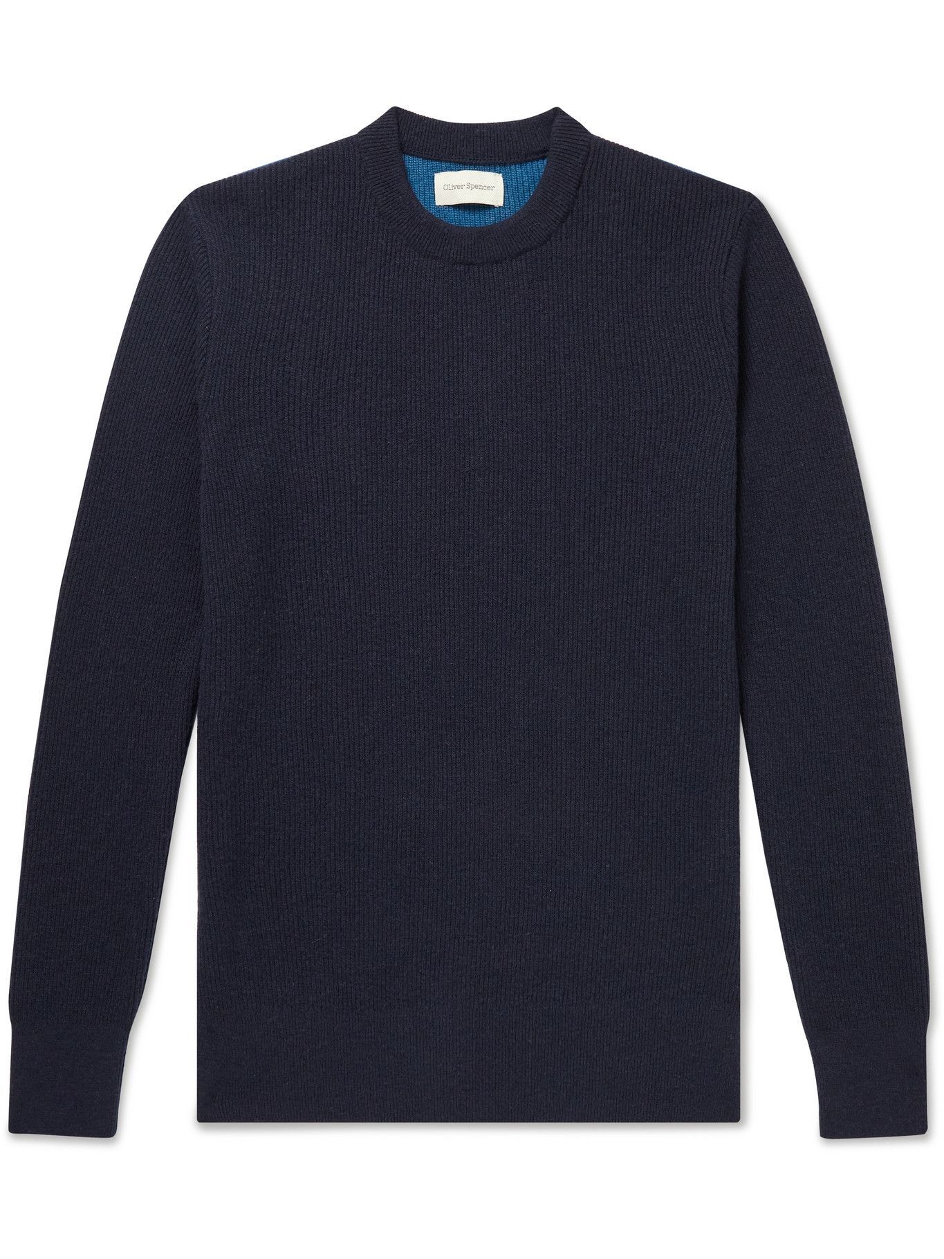 Oliver Spencer - Blenheim Striped Wool Sweater - Blue