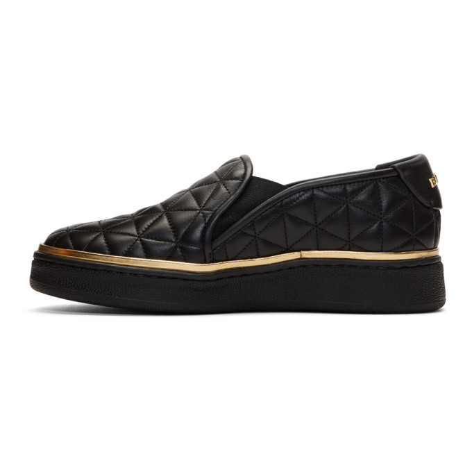 quilted slip on sneakers