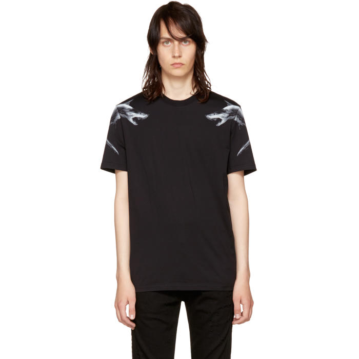 Givenchy Black Sharks 74 T-Shirt Givenchy