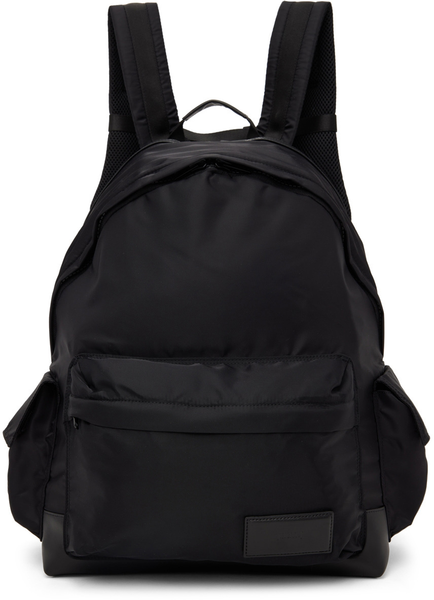 Juun.J Black Side Pocket Backpack Juun.J