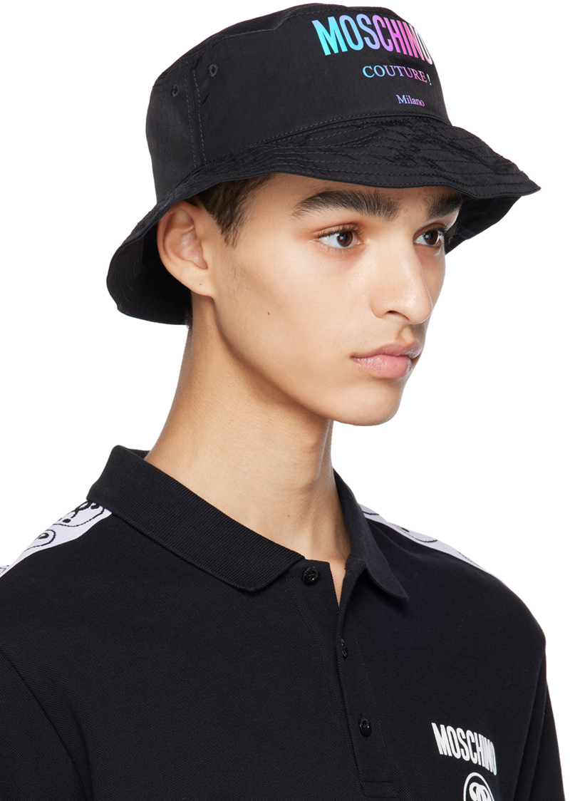 Moschino Black Capello Bucket Hat Moschino