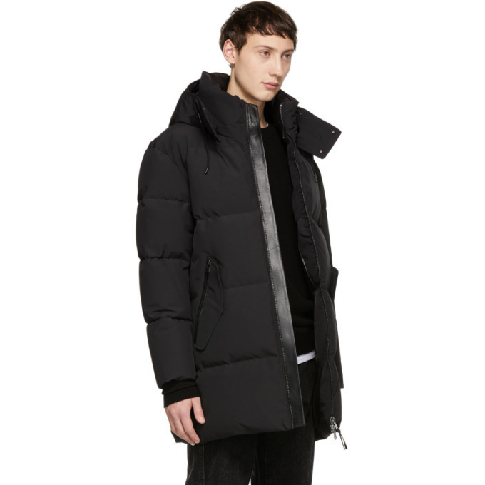 Mackage SSENSE Exclusive Black Mitch Parka Mackage