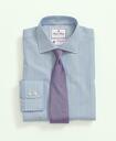 Brooks Brothers Men's X Thomas Mason Cotton Poplin English Collar, Stripe Dress Shirt | Blue