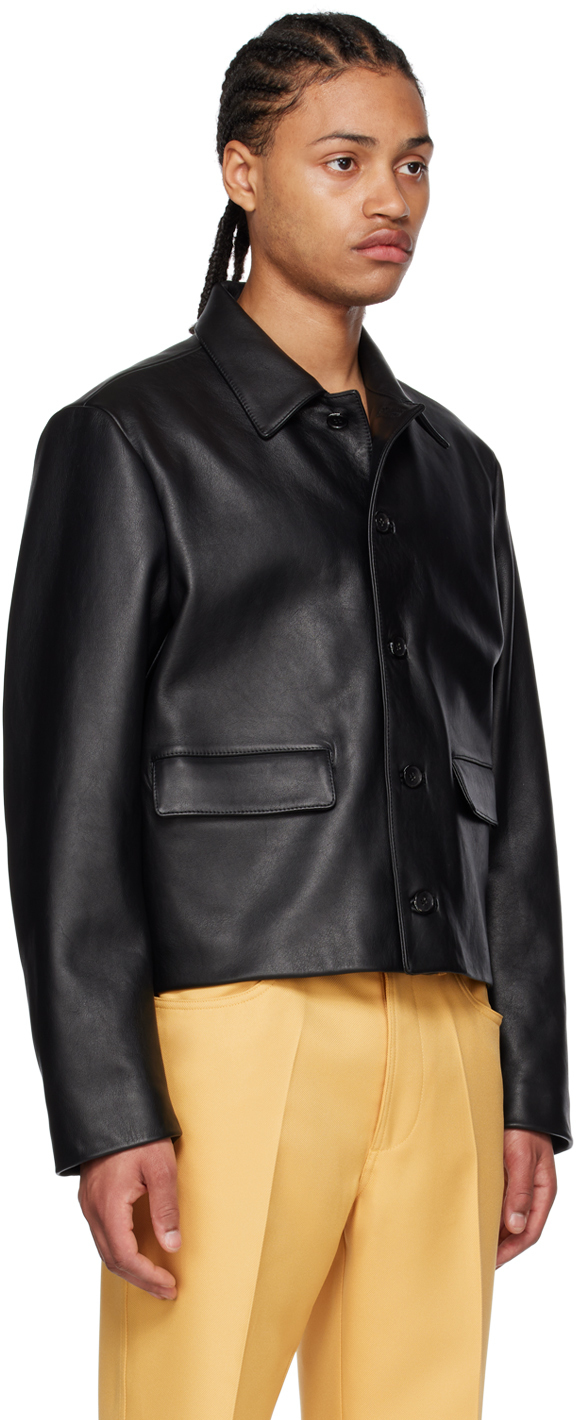 Second/Layer Black Mad Dog Leather Jacket Second/Layer
