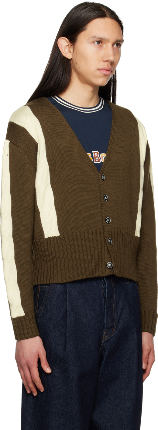 Connor McKnight Brown & White Ski Cardigan