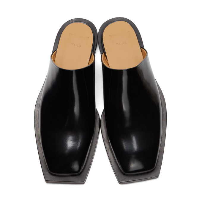 black slip on loafers