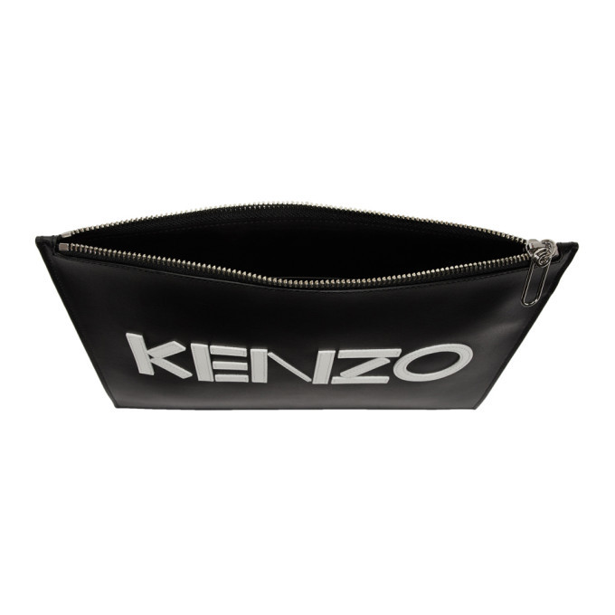 Kenzo Black Logo A4 Pouch Kenzo