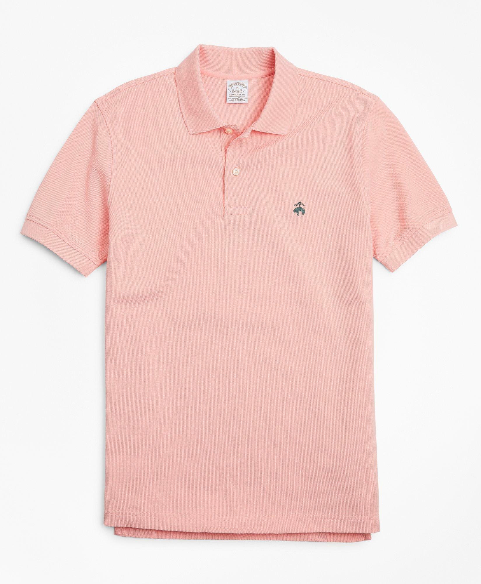 Brooks Brothers Men's Golden Fleece Extra-Slim Fit Stretch Supima Polo Shirt | Soft Pink