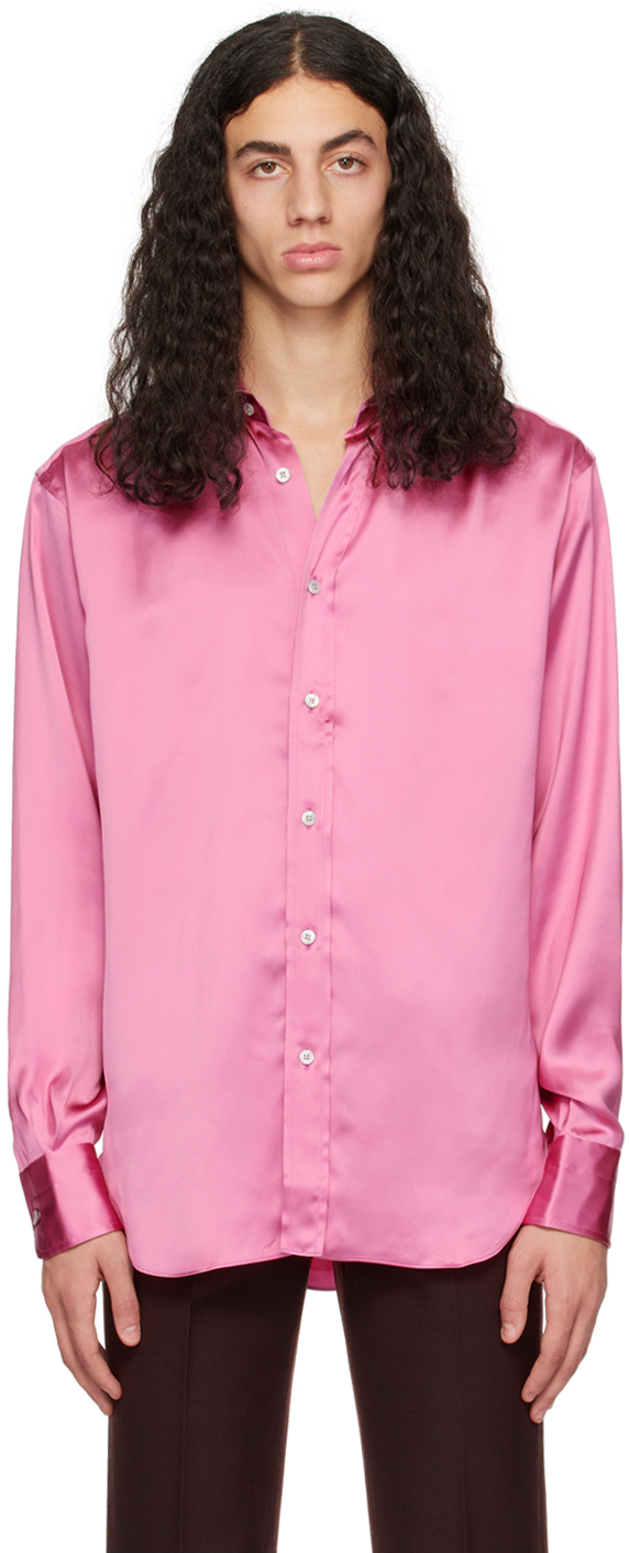 TOM FORD Pink Fluid Fit Shirt TOM FORD