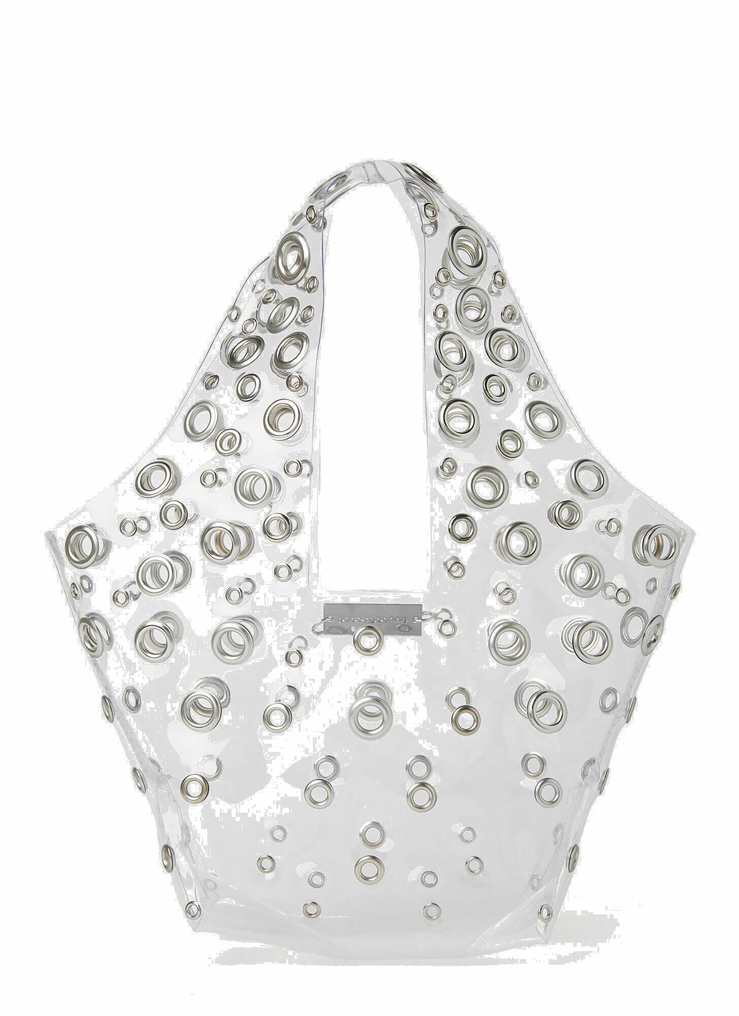 Paco Rabanne - Grommet Tote Bag in Transparent Paco Rabanne
