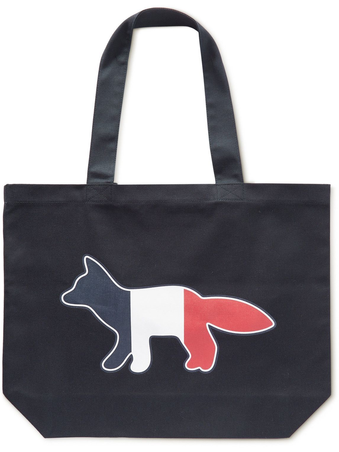 Maison Kitsuné - Logo-Print Cotton-Blend Twill Tote Bag Maison Kitsune