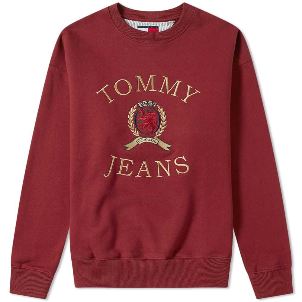 tommy jeans crest crew neck sweatshirt