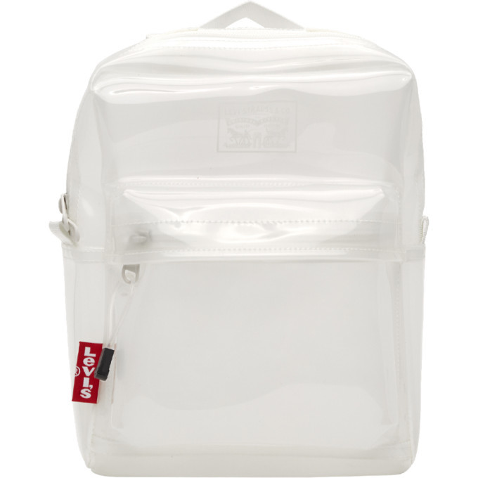 Levis White Clear Backpack Levis