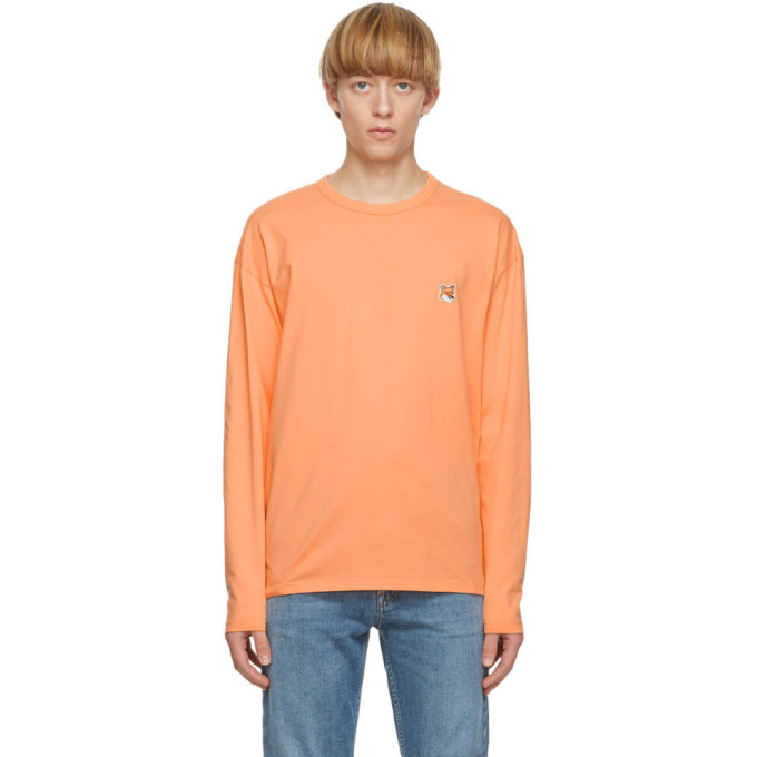 Maison Kitsune Orange Fox Head Long 