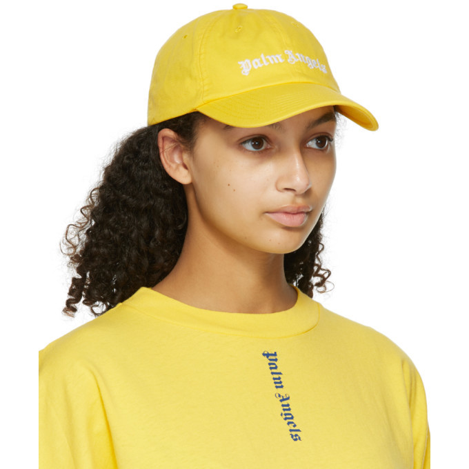Palm Angels Yellow Classic Logo Cap 