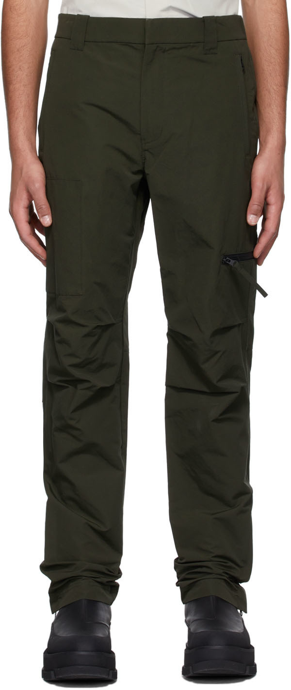 Helmut Lang Green Cotton Cargo Pants Helmut Lang