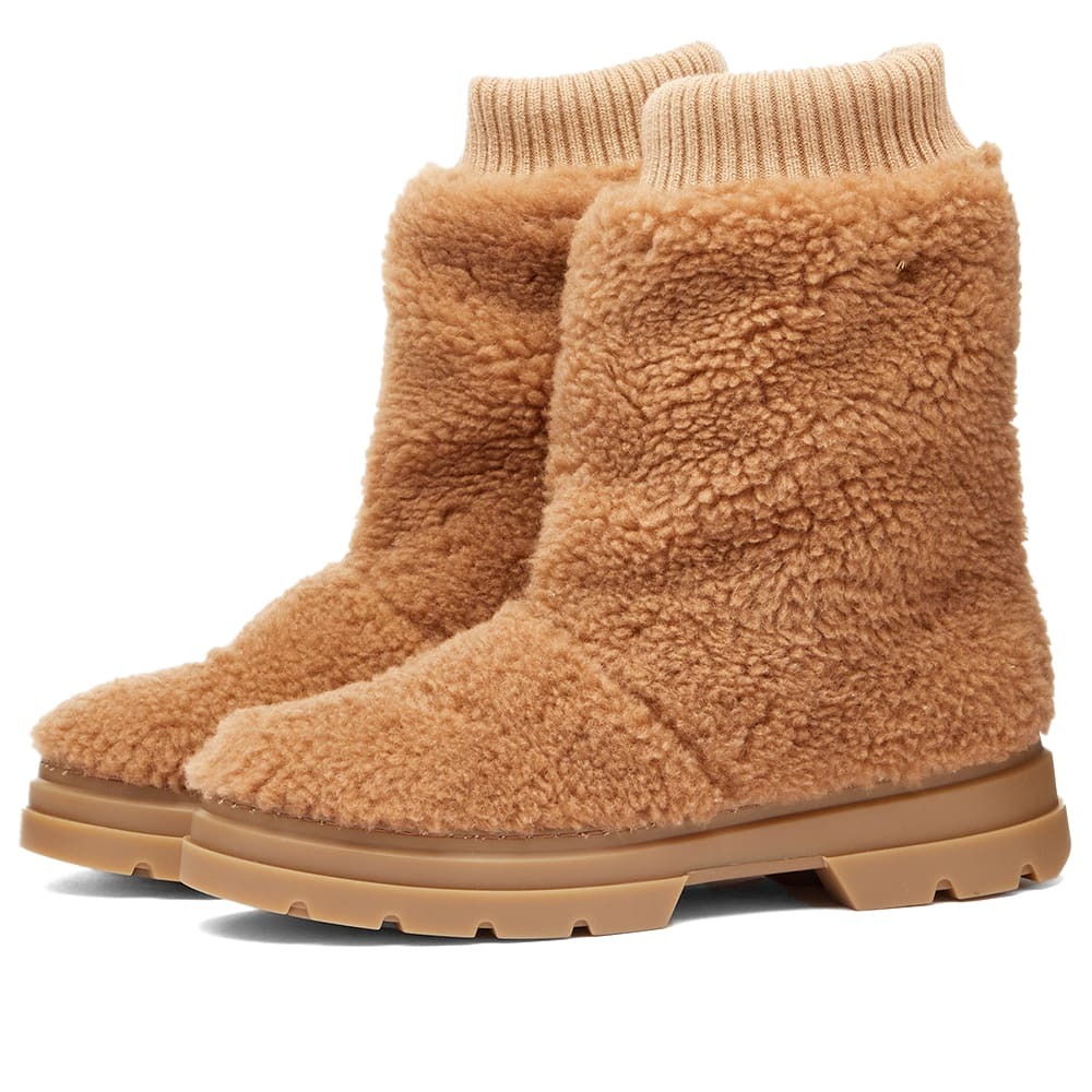 Max Mara Women's Tanith Teddy Boot in Camel Max Mara