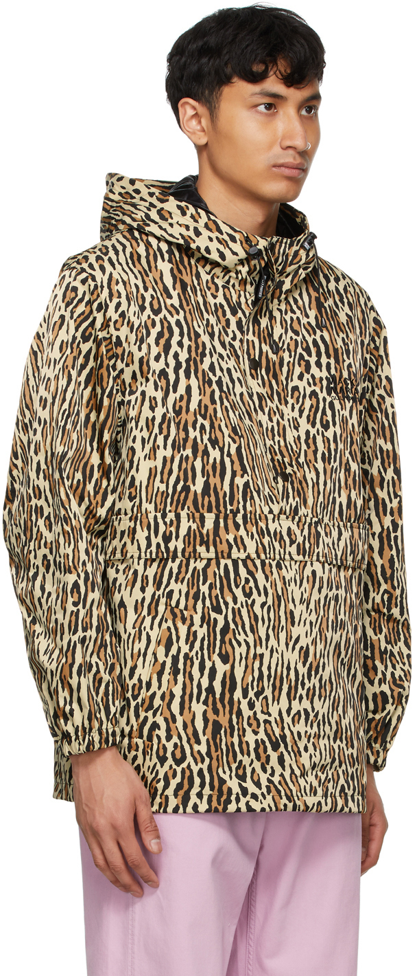 WACKO MARIA Beige Leopard Anorak Jacket Wacko Maria