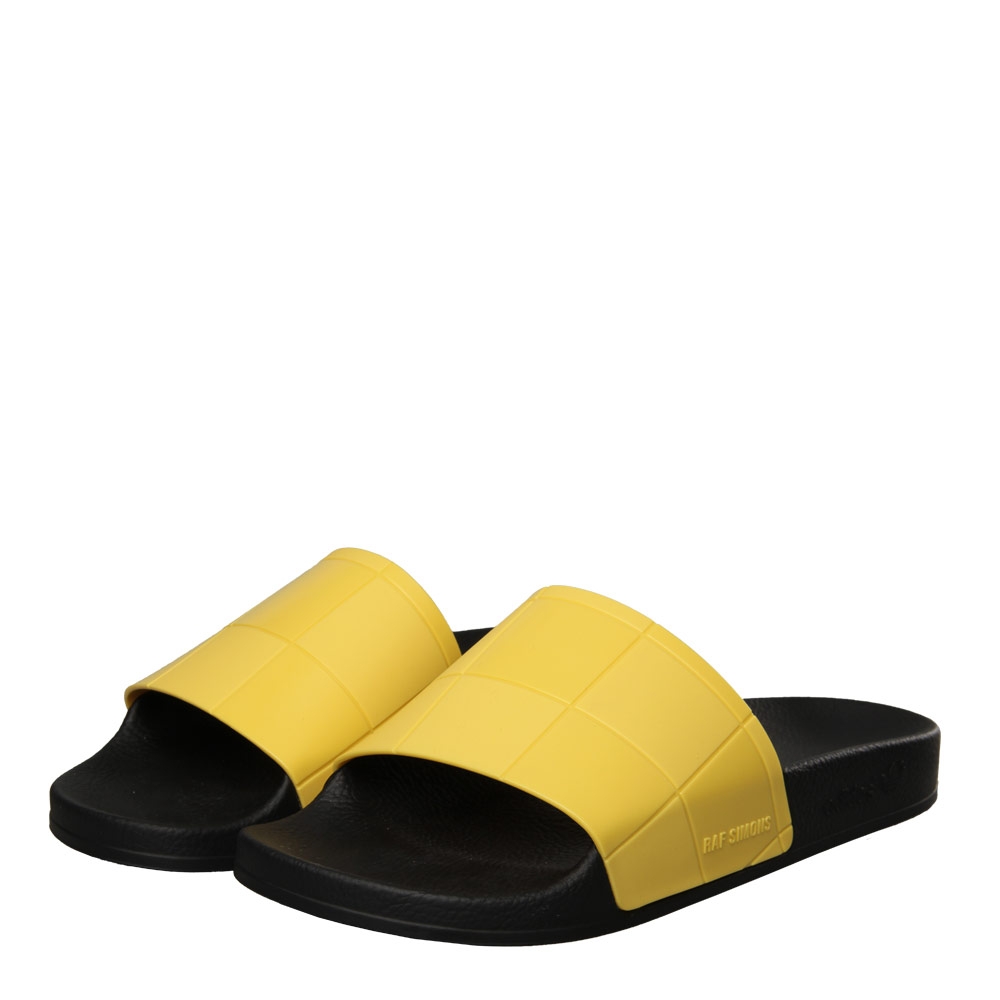 Adilette Slides - Black/Yellow adidas