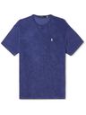 Polo Ralph Lauren - Logo-Embroidered Cotton-Blend Terry T-Shirt - Blue