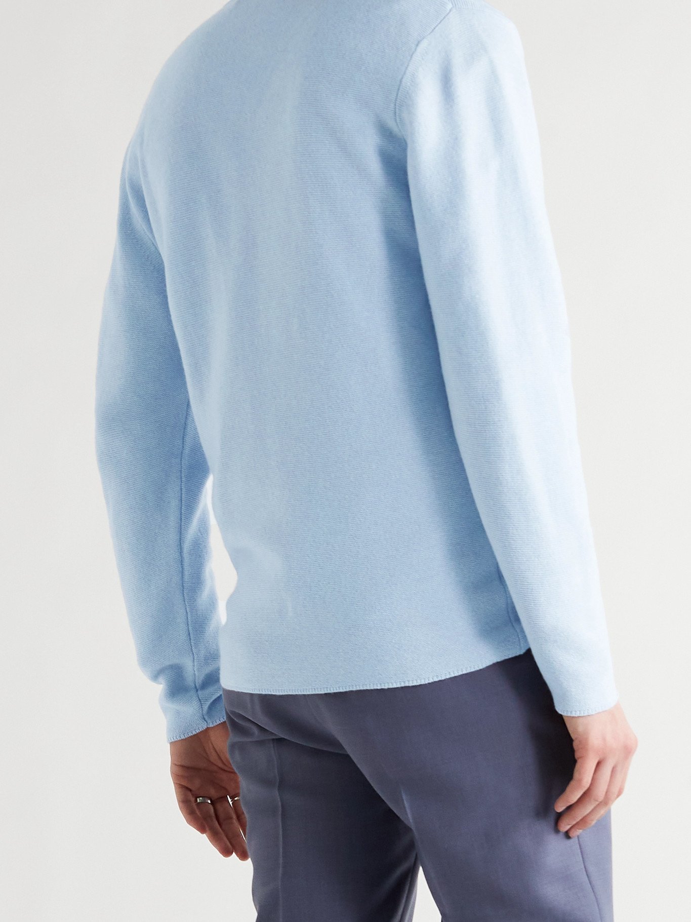 SÉFR - Linus Knitted Sweater - Blue - S Séfr
