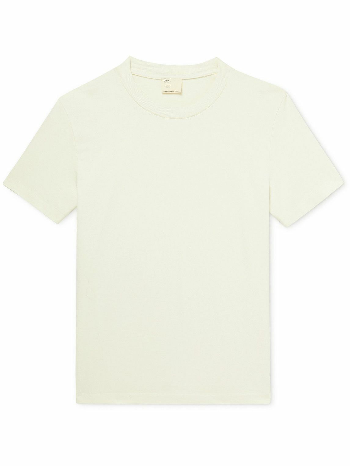 Onia - Garment-Dyed Cotton-Jersey T-Shirt - White Onia