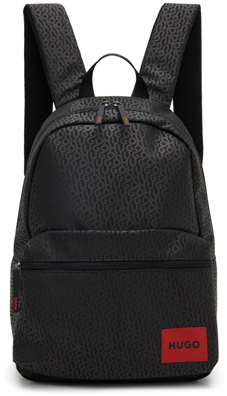 Hugo Black Logo Backpack Hugo Boss