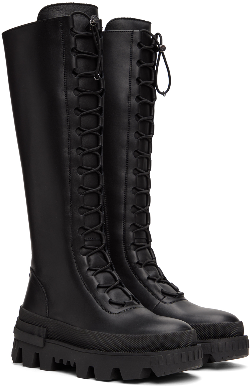Moncler Black Vail Tall Boots Moncler