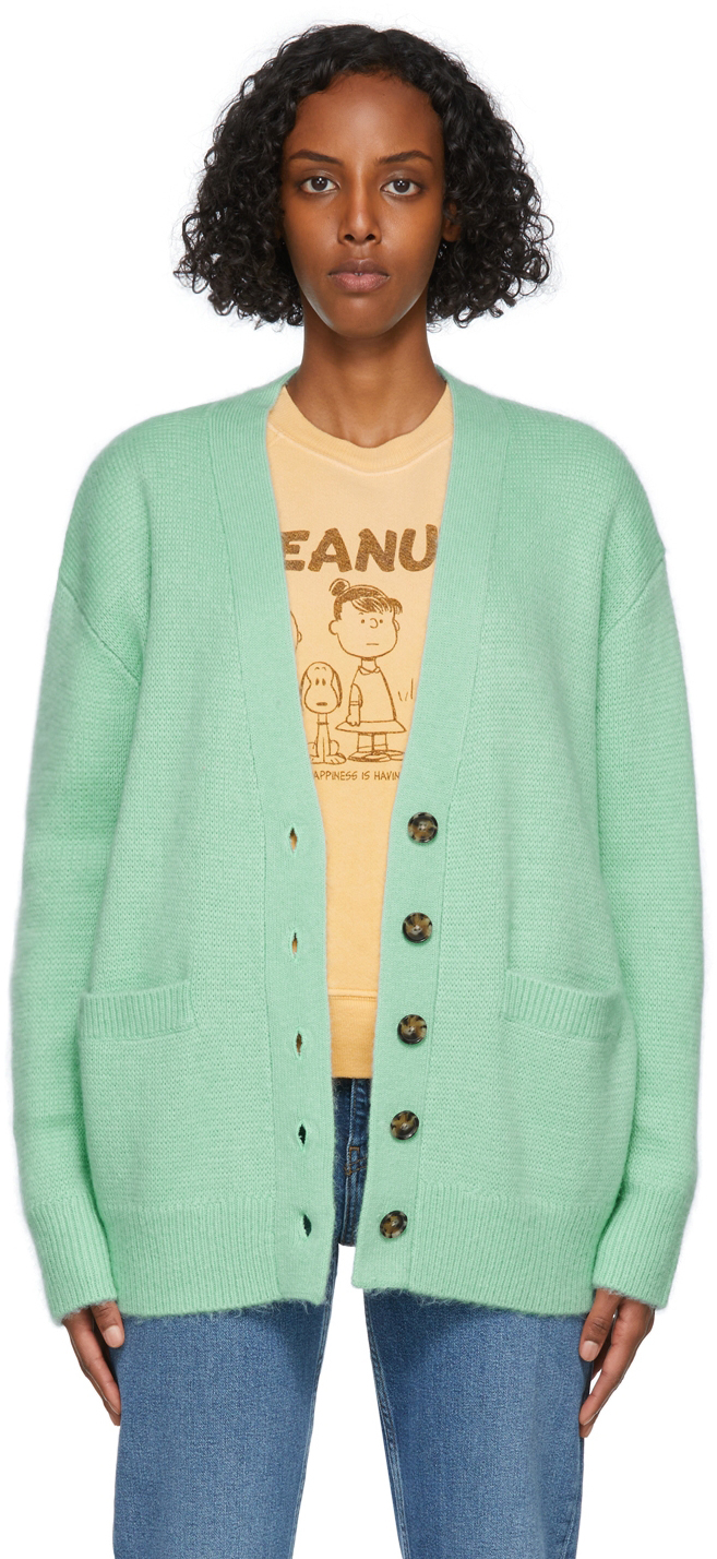 oversized cardigan green