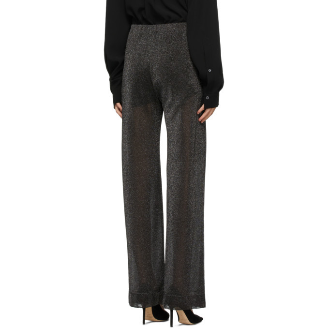 Alanui Black Knit Sheer Glitter 