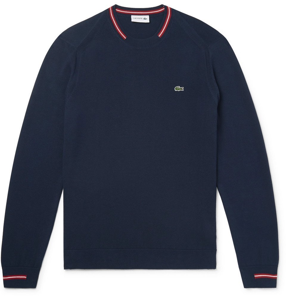 lacoste cotton sweater