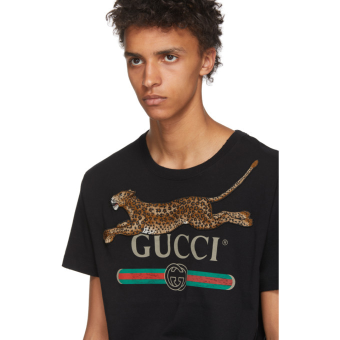 Gucci Black Leopard T-Shirt Gucci
