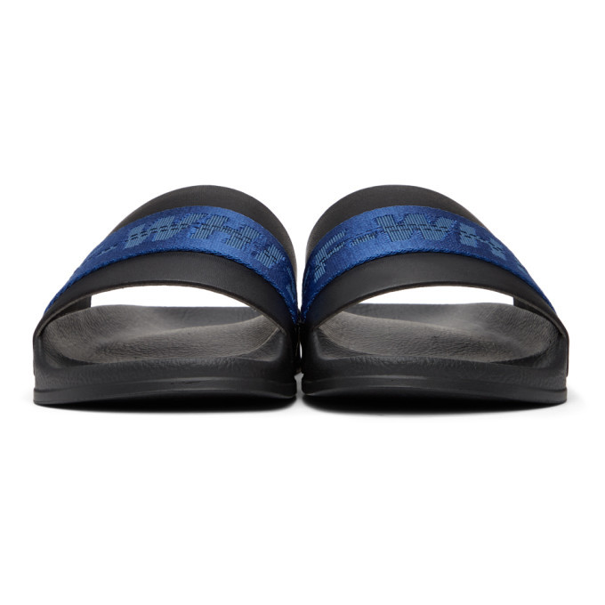 off white slides black and blue