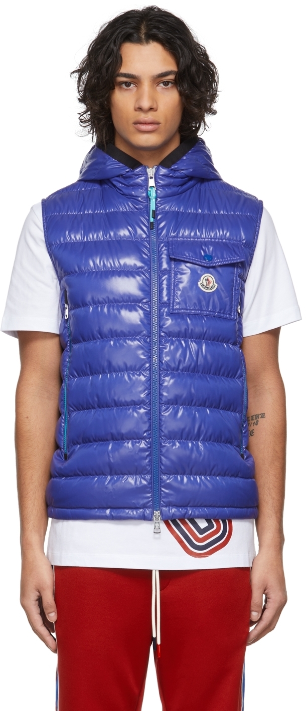 Moncler Blue Ragot Vest Moncler