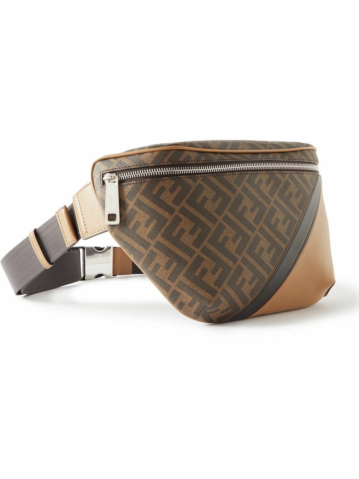 Photo: Fendi - Marsupio Monogrammed Coated-Canvas and Leather Belt Bag