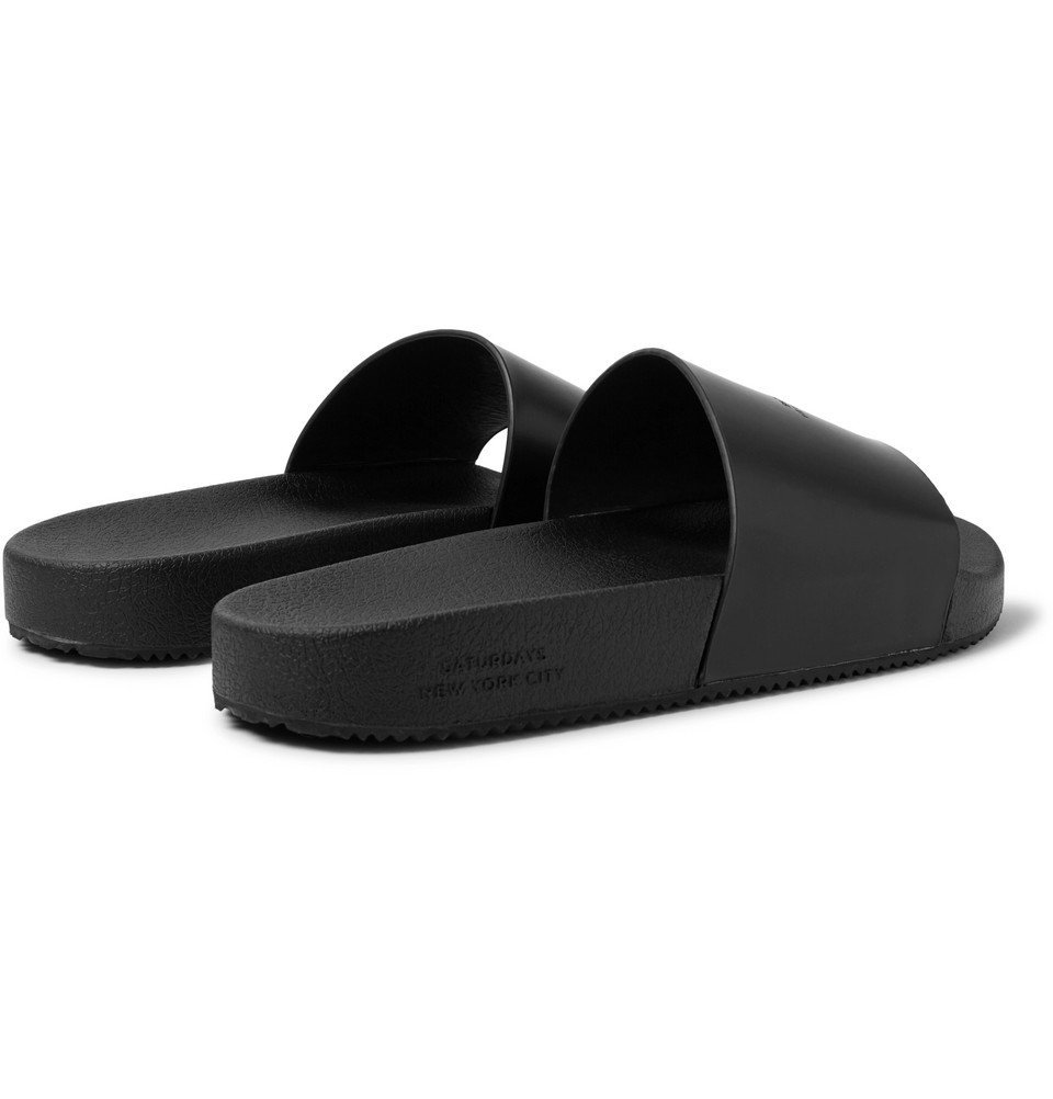saturdays nyc banya leather slides
