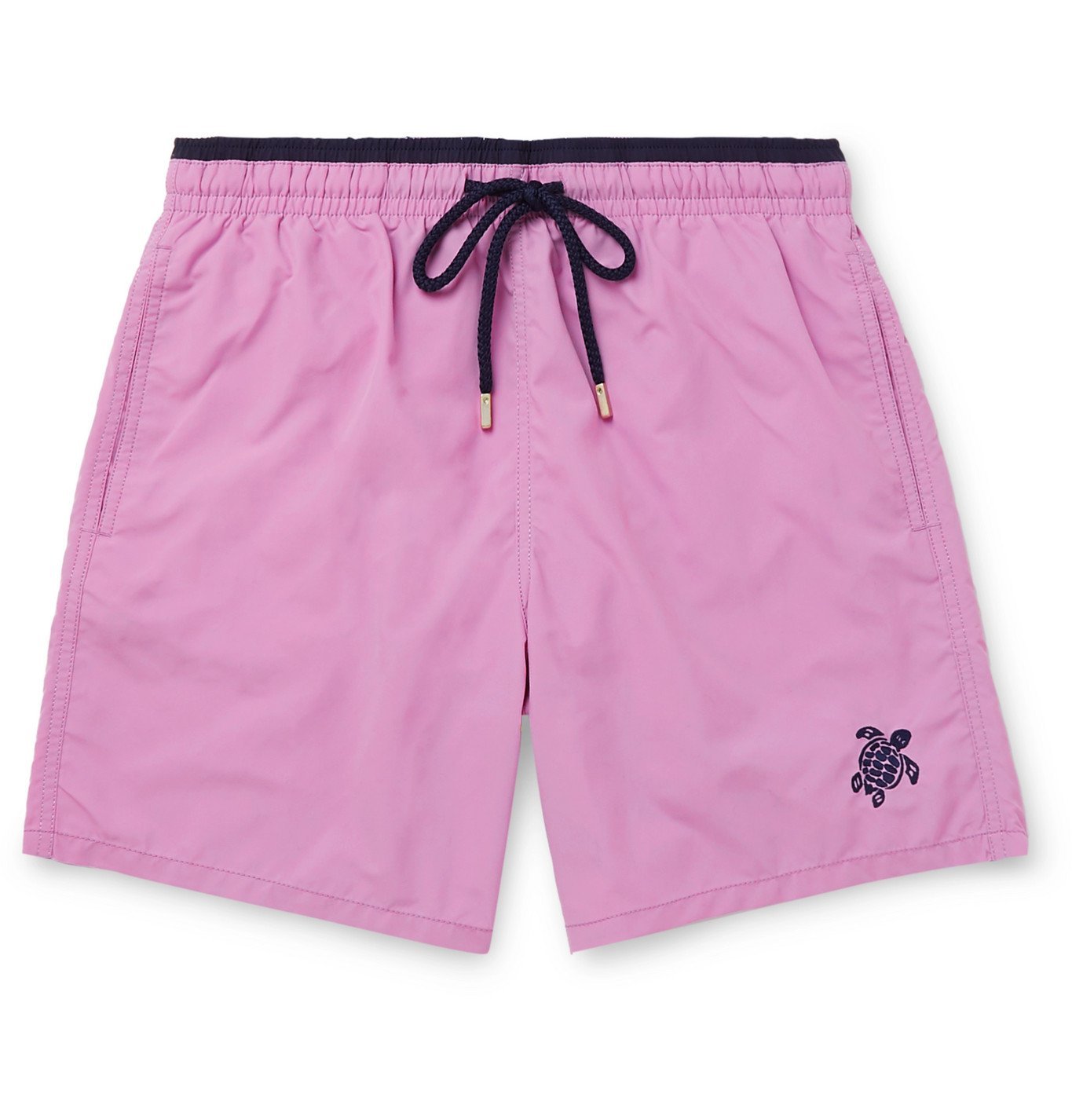 Vilebrequin - Moka Mid-Length Logo-Embroidered Swim Shorts - Pink ...