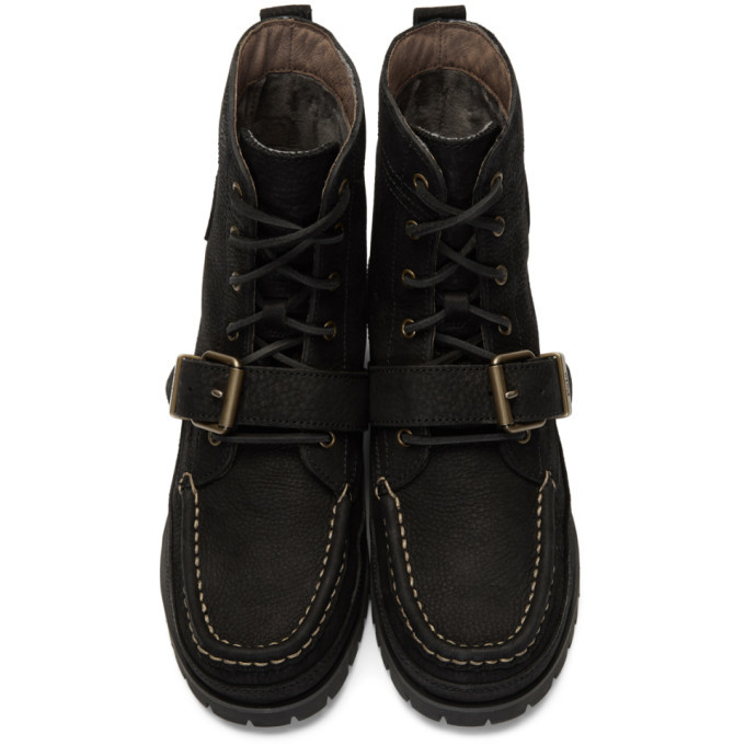 Polo Ralph Lauren Black Ranger Boots Polo Ralph Lauren