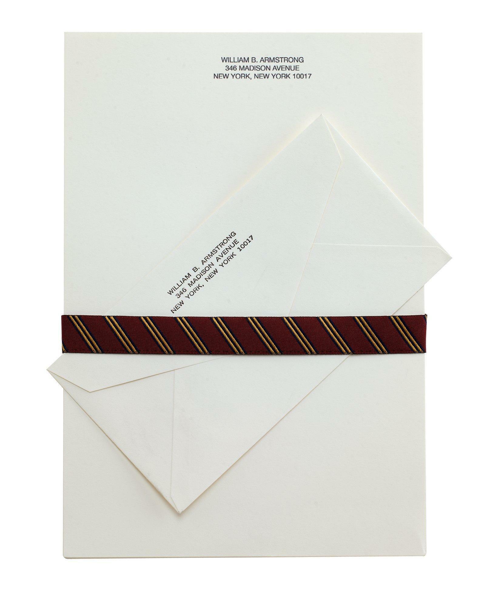 Brooks Brothers Executive Stationery - 100 Sheets & Envelopes Shoes | Ivory